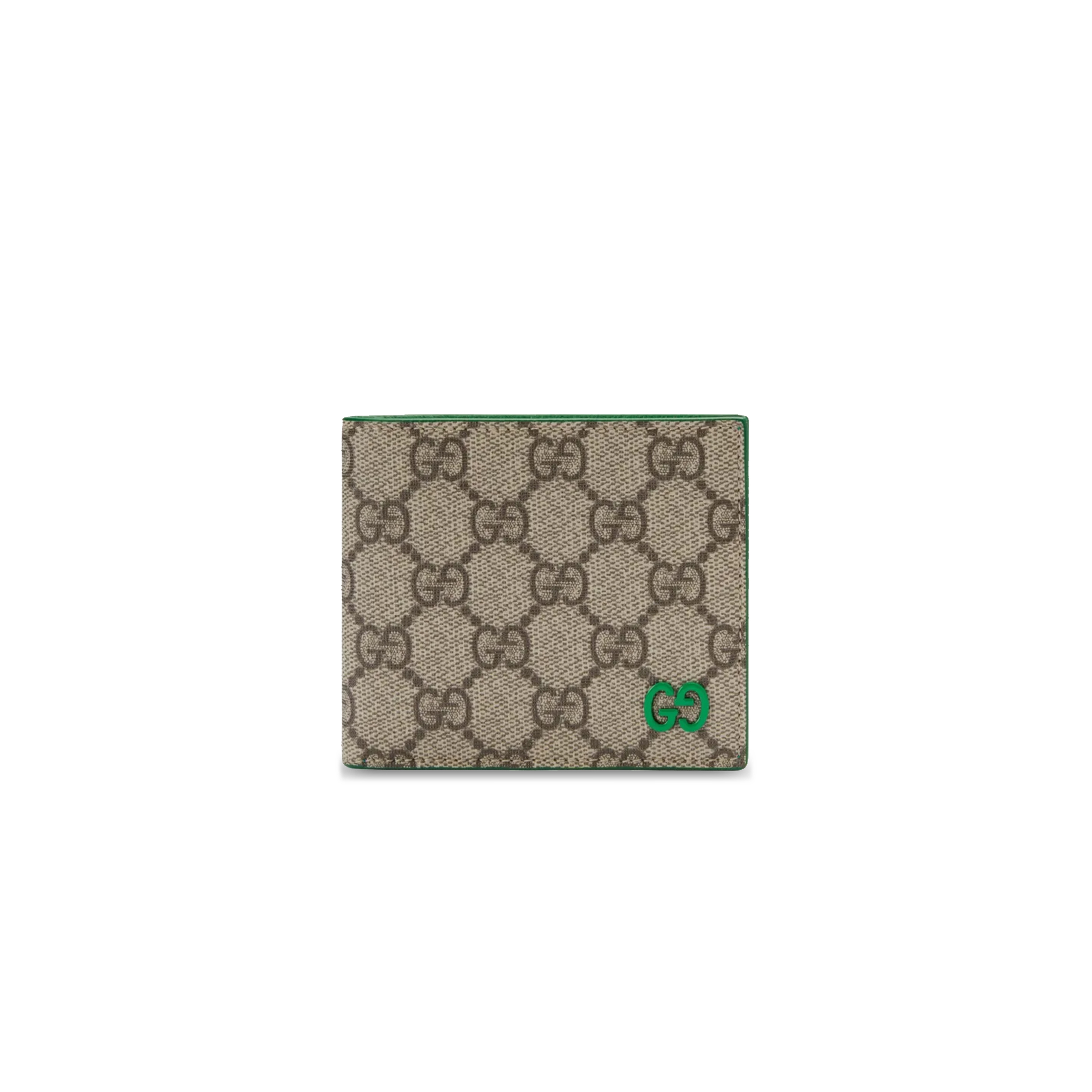 GUCCI GREEN INTERIOR GG BI-FOLD WALLET 768243 (21*9cm)